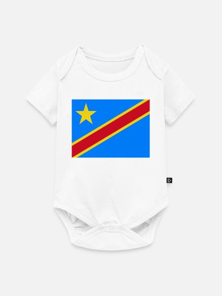 Kongo - Baby Premium Kurzarmbody - Weiß