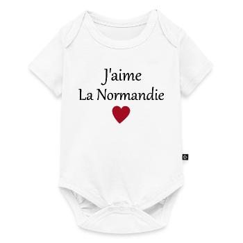 J'aime la Normandie - Body à manches courtes Premium Bébé - blanc - Devant