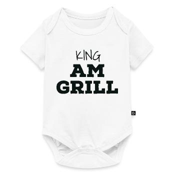 King au grill - Body à manches courtes Premium Bébé - blanc - Devant