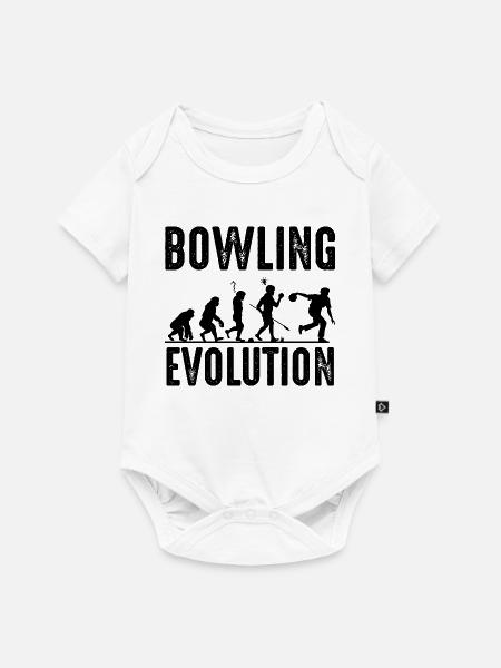 Bowling - Baby Premium Kurzarmbody - Weiß