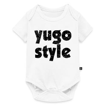 yugo style - united style of Balkan - Baby Premium short-sleeve bodysuit - white - Front