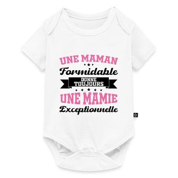 Gift for Grandma - An Exceptional Granny - Baby Premium short-sleeve bodysuit - white - Front