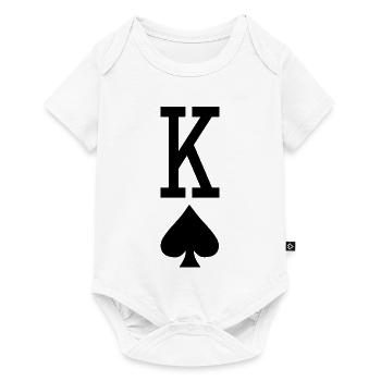 Carte à jouer au poker - King of Spades - Body à manches courtes Premium Bébé - blanc - Devant