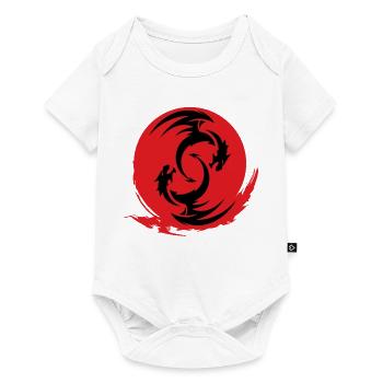 Red Dragon Circle - Baby Premium short-sleeve bodysuit - white - Front