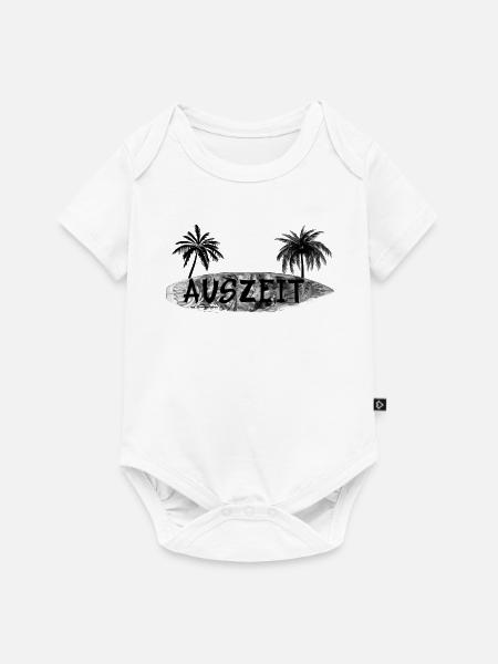 Auszeit Surfbrett - Baby Premium Kurzarmbody - Weiß