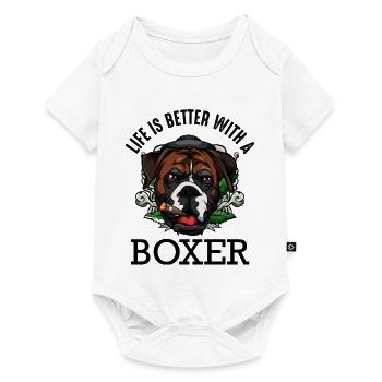 boxer - Baby Premium short-sleeve bodysuit - white - Front