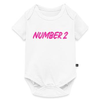 Number 2 - zwei - zweiter - zweite - 2 - Nummer 2 - Baby Premium Kurzarmbody - Weiß - Vorne