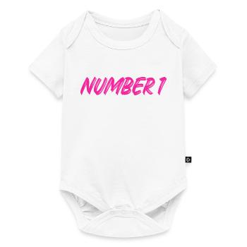 Numéro 1 - un - premier - premier - 1 - numéro 1 - Body à manches courtes Premium Bébé - blanc - Devant