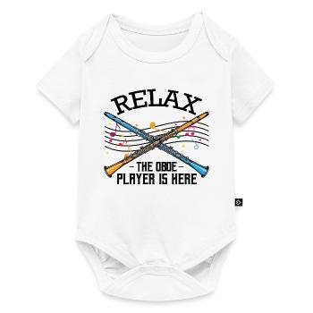 Oboe - Baby Premium Kurzarmbody - Weiß - Vorne
