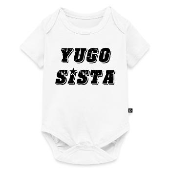 Yugo sista - style uni des Balkans - Body à manches courtes Premium Bébé - blanc - Devant