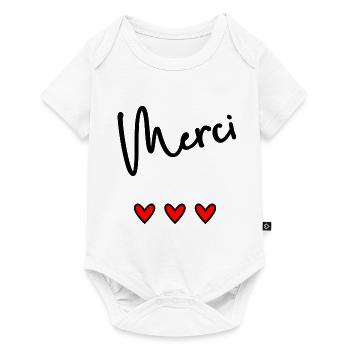 MERCI. MAÎTRESSE. MAÎTRE. MERCI MAÎTRESSE - Body à manches courtes Premium Bébé - blanc - Devant