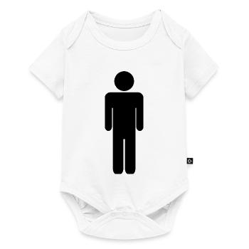 Mann - Baby Premium Kurzarmbody - Weiß - Vorne