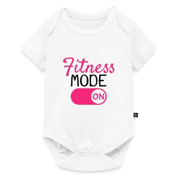 Mode fitness activé - Body à manches courtes Premium Bébé - blanc - Devant