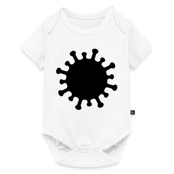 Corona-Virus-Symbol - Baby Premium Kurzarmbody - Weiß - Vorne