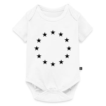 Star Circle Logo - Baby Premium Kurzarmbody - Weiß - Vorne