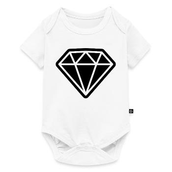 Diamant-Symbol - Baby Premium Kurzarmbody - Weiß - Vorne