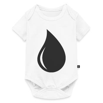 Symbole de logo drop shape - Body à manches courtes Premium Bébé - blanc - Devant