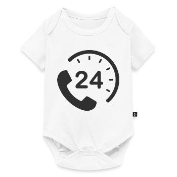 Service 24h/24 et 7h/24 - Body à manches courtes Premium Bébé - blanc - Devant