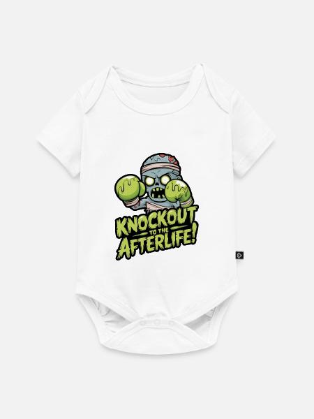 Knockout zum - Baby Premium Kurzarmbody - Weiß
