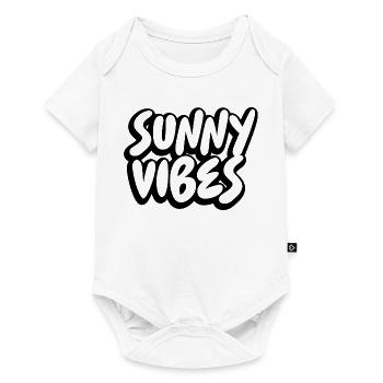 SUNNY VIBES - Baby Premium short-sleeve bodysuit - white - Front