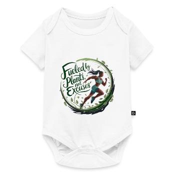 Fueled By Plants Not Excuses - Baby Premium short-sleeve bodysuit - white - Front