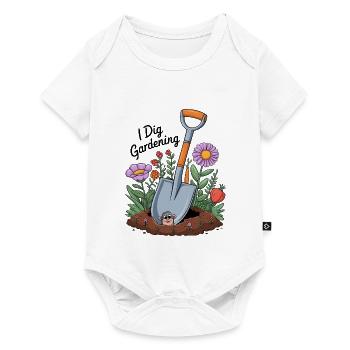 I Dig Gardening - Baby Premium short-sleeve bodysuit - white - Front