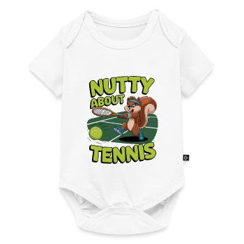 Nutty About Tennis - Baby Premium short-sleeve bodysuit - white - Front