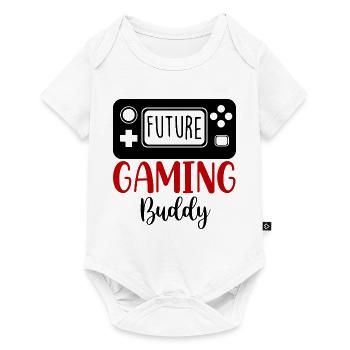 Zukunftszocker Spielekonsole Sprüche Baby Kinder - Baby Premium Kurzarmbody - Weiß - Vorne
