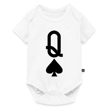 Carte à jouer au poker - Spades Lady - Body à manches courtes Premium Bébé - blanc - Devant