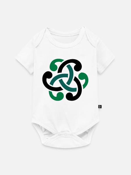 Keltischer Knoten vector - Baby Premium Kurzarmbody - Weiß