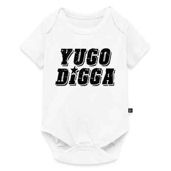 yugo digga - style uni des Balkans - Body à manches courtes Premium Bébé - blanc - Devant