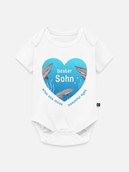 bester Sohn - Baby Premium Kurzarmbody - Weiß