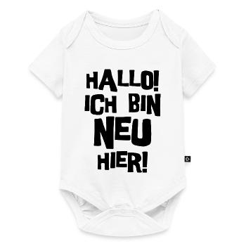 Hallo, ich bin neu hier. - Baby Premium Kurzarmbody - Weiß - Vorne