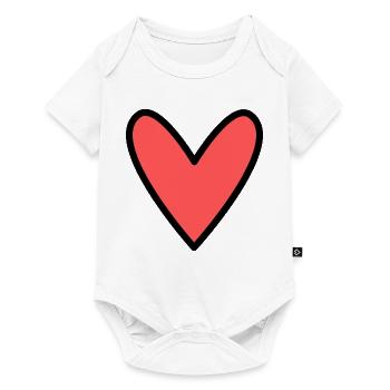 HEART. MOM. MOTHER'S DAY. HEART. FEAST - Baby Premium short-sleeve bodysuit - white - Front