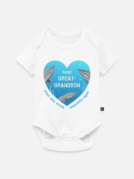 best great grandson - Baby Premium Kurzarmbody - Weiß