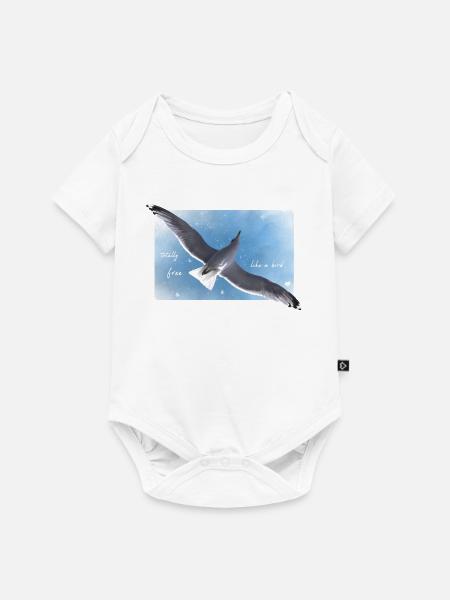 frei sein Freiheit - Baby Premium Kurzarmbody - Weiß