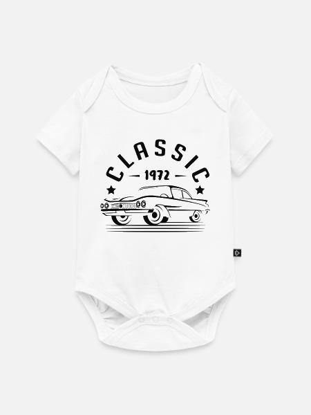Geschenkidee - CLASSIC 1972. - Baby Premium Kurzarmbody - Weiß
