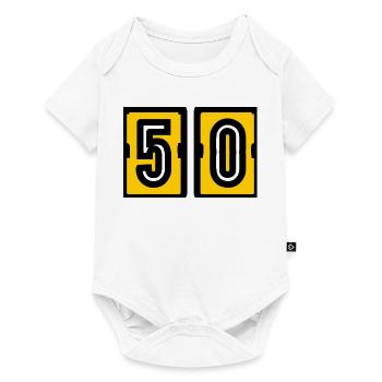 50. 50. GEBURTSTAG. Geburtstag 50 Jahre - Baby Premium Kurzarmbody - Weiß - Vorne