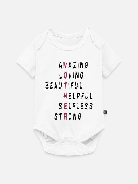 Mother Mutter - Baby Premium Kurzarmbody - Weiß