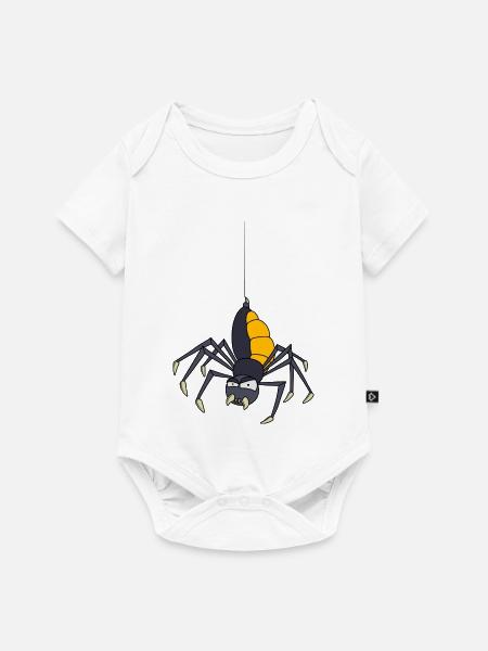 Spinne - Baby Premium Kurzarmbody - Weiß