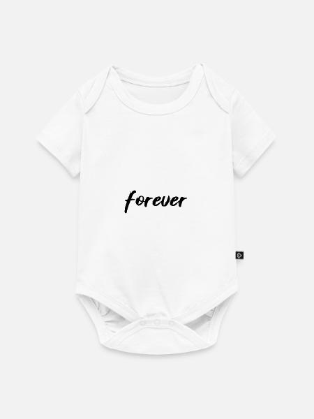 forever - Baby Premium Kurzarmbody - Weiß