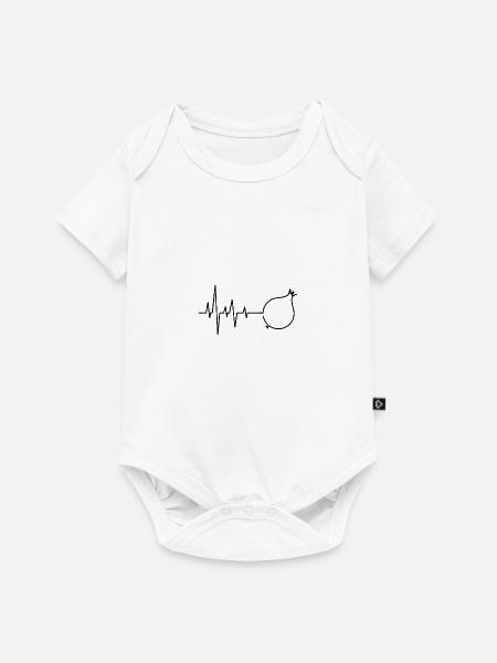 Zwiebel Herzschlag - Baby Premium Kurzarmbody - Weiß