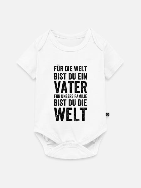 Bester Vater - Baby Premium Kurzarmbody - Weiß
