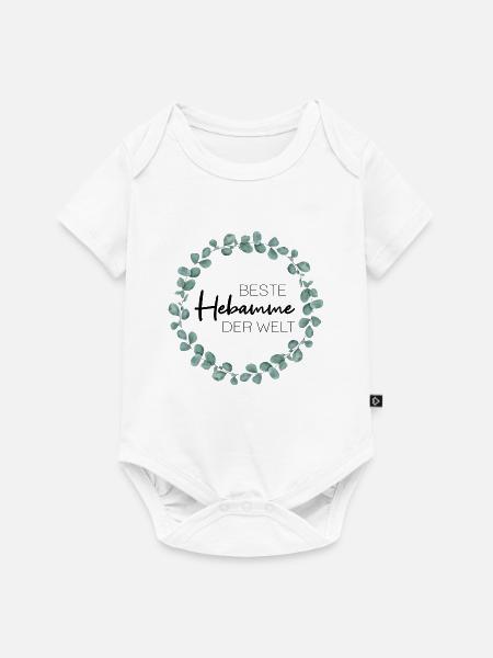 Beste Hebamme der Welt - Baby Premium Kurzarmbody - Weiß