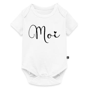 Moi - Baby Premium Kurzarmbody - Weiß - Vorne