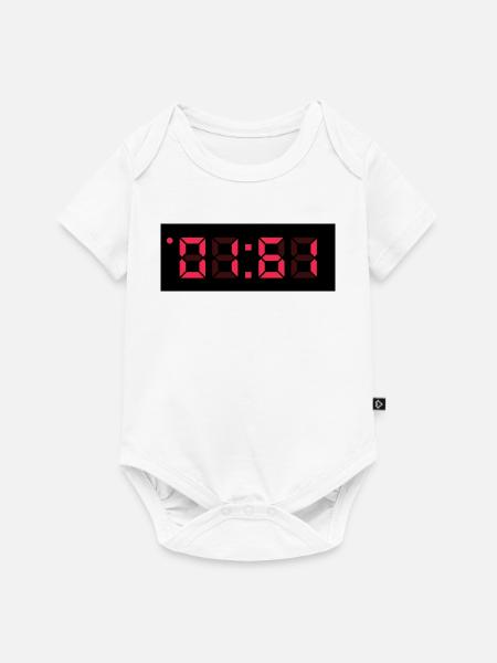 01:61 - TIME BLOCK - Baby Premium Kurzarmbody - Weiß