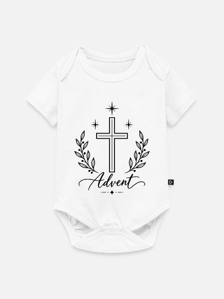 Heraldisches Kranzwappen Emblem - Baby Premium Kurzarmbody - Weiß