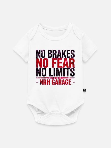 NRH Garage ohne Bremsen - Baby Premium Kurzarmbody - Weiß