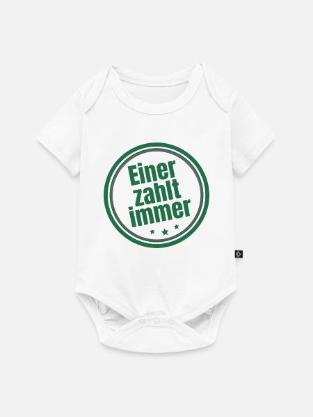 Einer zahlt immer Steuerzahler - Baby Premium Kurzarmbody - Weiß