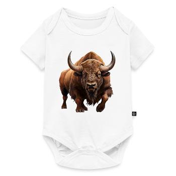 Auerochse - Baby Premium Kurzarmbody - Weiß - Vorne